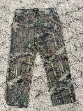 Realtree Camo Men's Double Knee Denim Pants - 33 x 27